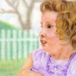 Encouraged by Scripture color pencil drawing by Robin Lybeck Bonnie