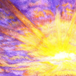 Encouraged by Scripture color pencil drawing by Robin Lybeck Listen to Him