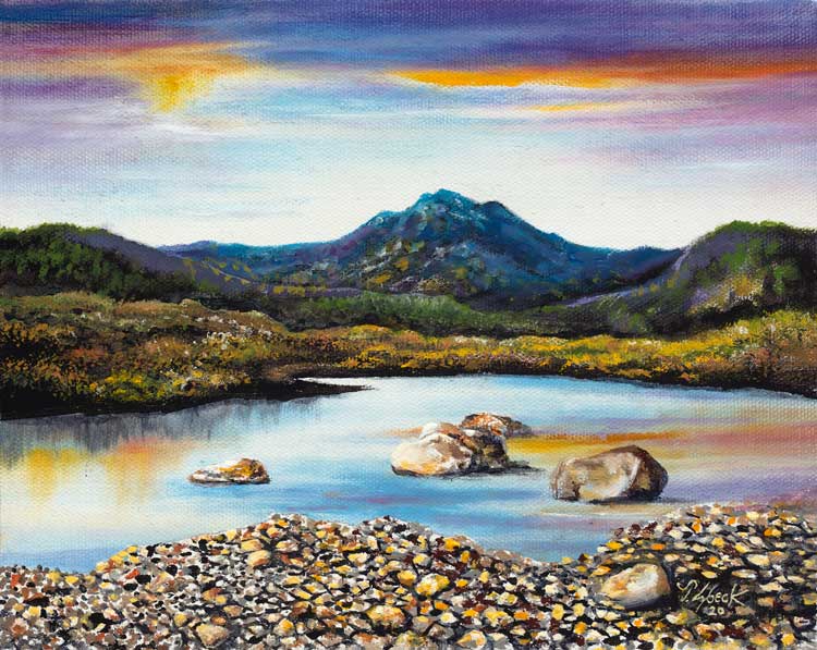 Encouraged by Scripture The Heavy Stone original oil painting by Tom Lybeck