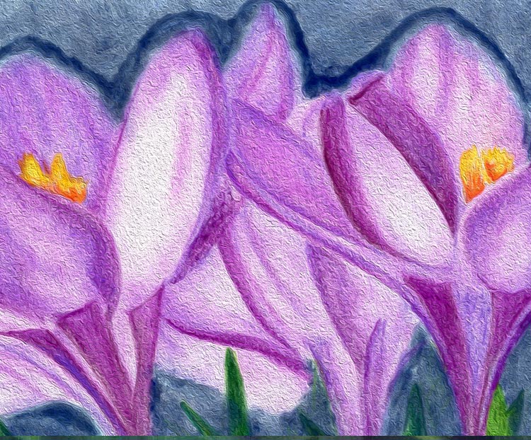 Encouraged by Scripture Belief Blossoms original pastel and color pencil with watercolor effect