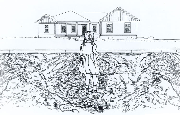 Encouraged by Scripture Treasure His Call original pen and ink by Robin Lybeck
